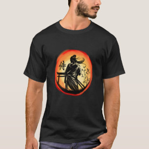 Japanischer Samurai Warrior Lone Bushido Warrior T-Shirt