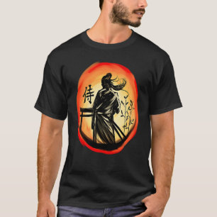 Japanischer Samurai Warrior Lone Bushido Warrior T-Shirt