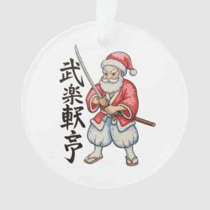 Japanischer Santa Samurai Weihnachten Xmas Urlaub Ornament