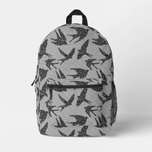Japanischer Schwanz in Flight, Schwarz und Leichtg Bedruckter Rucksack