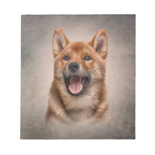 Japanischer Shiba Inu Hund Zeichne Notizblock