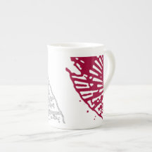 Japanischer Sonnenschirm entwarf Tasse
