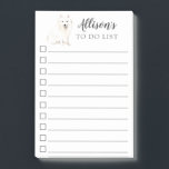 Japanischer Spitz-Hund Personalisiert zu führen Post-it Klebezettel<br><div class="desc">Wasserfarbe japanischen Spitz Hund zu tun Liste personalisiert mit Ihrem Namen und 10 Zeilen mit quadratischen Karo-Boxen. Besuchen Sie unseren Shop,  um unsere ganze Reihe von Haustieren Hunde post it notes zu sehen.</div>
