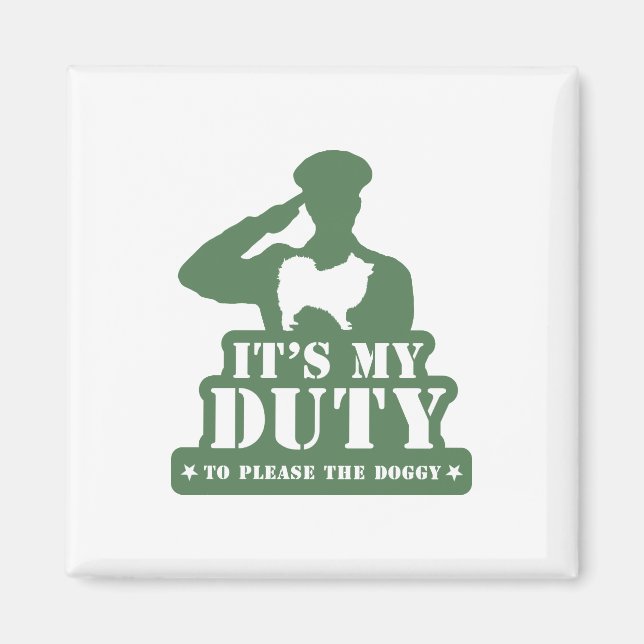 Japanischer Spitz Magnet (Vorne)