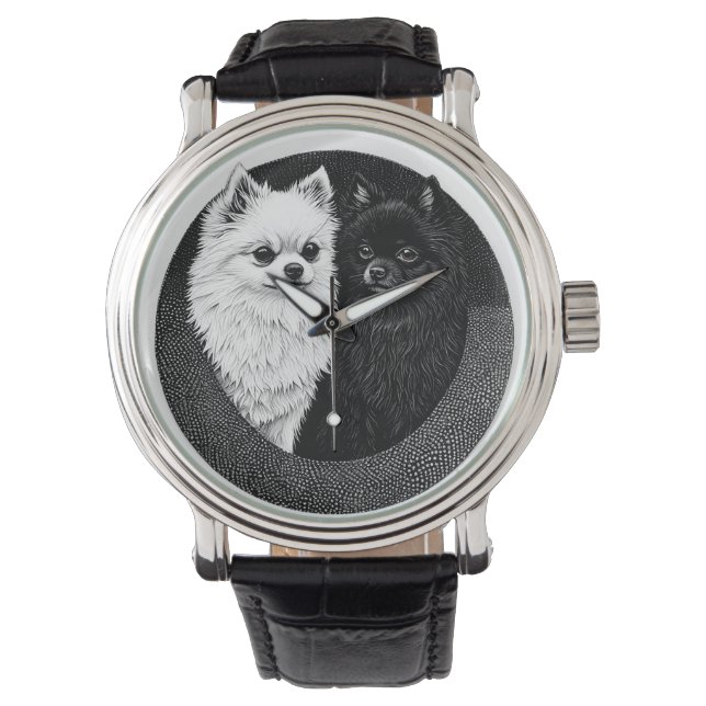 Japanischer Spitzhund Armbanduhr (Vorderseite)