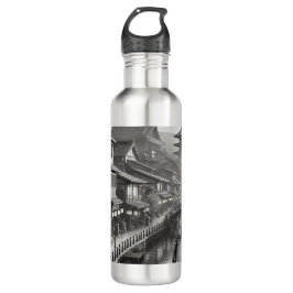 japanischer Stil der 90er Edelstahlflasche