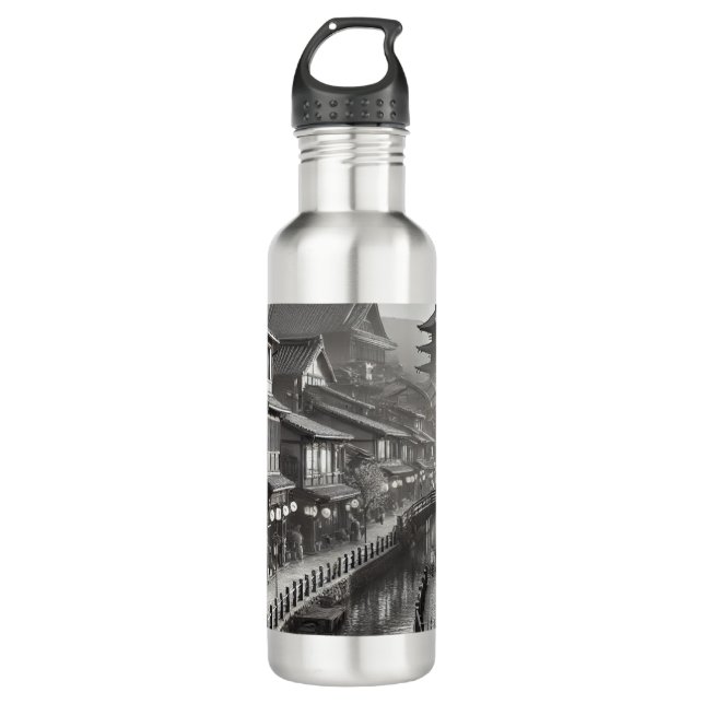 japanischer Stil der 90er Edelstahlflasche (Vorderseite)