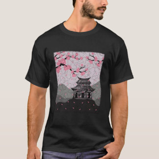 Japanischer Stil Kirschblüte T-Shirt