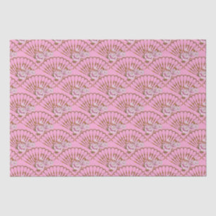 Japanischer Stil Spaß und Rosen rosa Seidenpapier