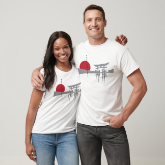 Japanischer Sunset T-Shirt