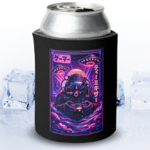 Japanischer Synthwave Sci-Fi UFO Scuba Cooler Game