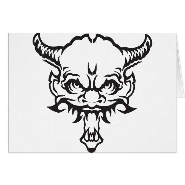 Japanischer Tattoo Oni Demon (Vorderseite (Horizontal))