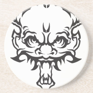 Japanischer Tattoo Oni Demon Sandstein Untersetzer