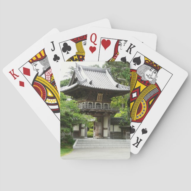 Japanischer Teegarten in San Francisco Spielkarten (Rückseite)