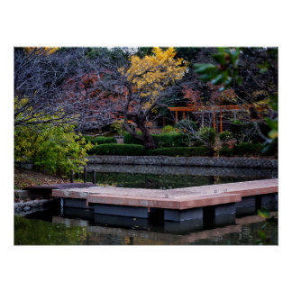 Japanischer Teich Poster