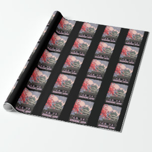 Japanischer Tempel Hiroshima Anime Cherry Blossom Geschenkpapier