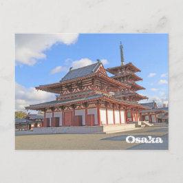 Japanischer Tempel in Osaka-Postkarte Postkarte