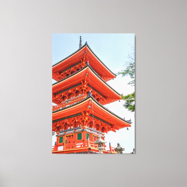 Japanischer Tempel Leinwanddruck (Vorderseite)