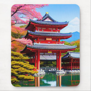 Japanischer Tempel Mousepad