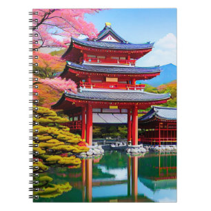 Japanischer Tempel Notizblock