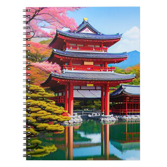 Japanischer Tempel Notizblock (Vorderseite)