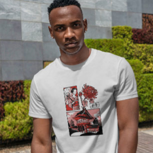 Japanischer Temple Geisha T-Shirt