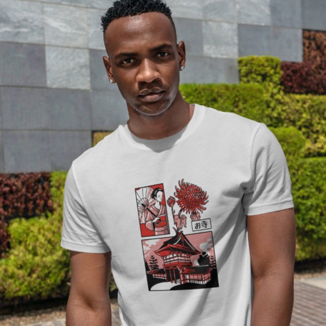Japanischer Temple Geisha T-Shirt (Von Creator hochgeladen)
