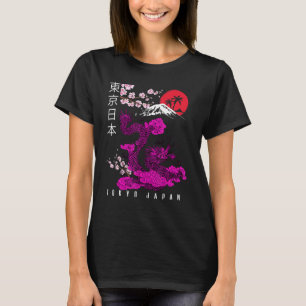 Japanischer Tokyo Dragon Asian Retro 80u2019s Styl T-Shirt