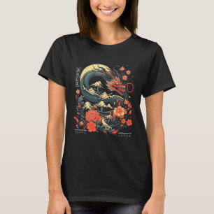 Japanischer Tokyo Dragon Asian Tattoo Retro 80u201 T-Shirt