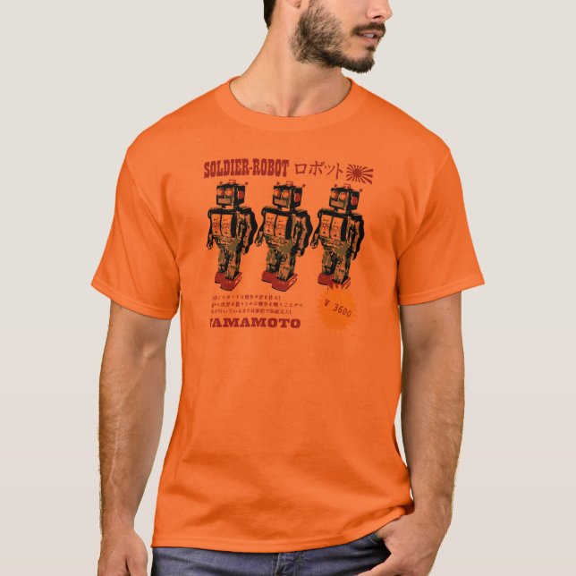 Japanischer Toy Robot Soldier T-Shirt (Vorderseite)