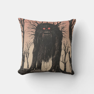 Japanischer Tree Yokai Throw Kissen
