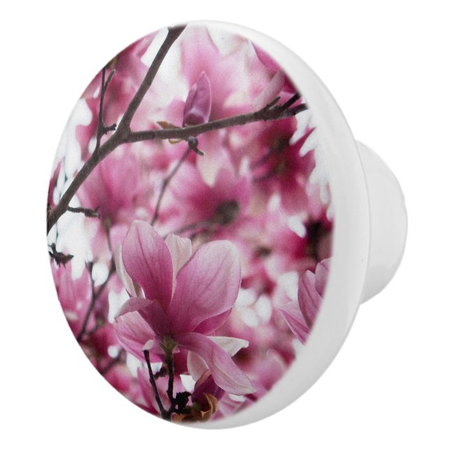 Japanischer Tulip Floral Keramik Knob Keramikknauf (Rechts)