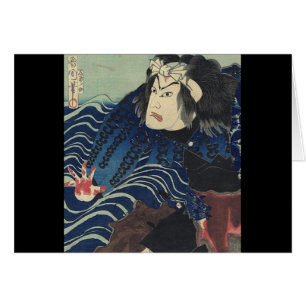 japanischer ukiyo-e Ozeanwellen Samurai-Krieger