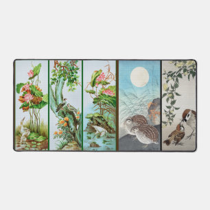 Japanischer Vogel Kunst Schreibtischunterlage Maus
