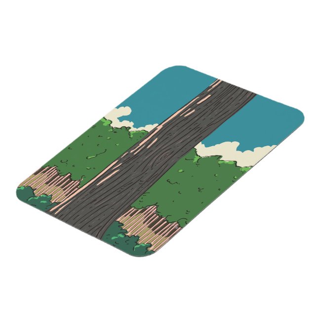 Japanischer Wald Magnet (Linke Seite)