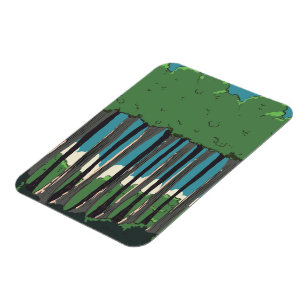 Japanischer Wald Magnet