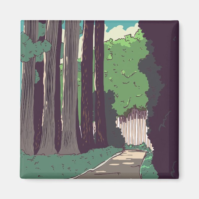 Japanischer Wald Magnet (Vorne)