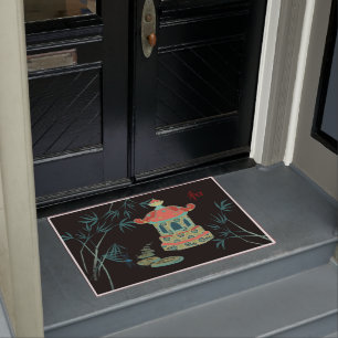 Japanischer Wassergarten Temple Door Mat Fußmatte