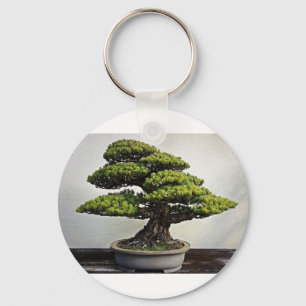 Japanischer Weißer Pine Bonsai Schlüsselanhänger