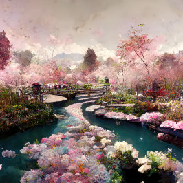 Japanischer Zen Garden Poster