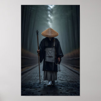Japanischer Zen-Mönch Poster
