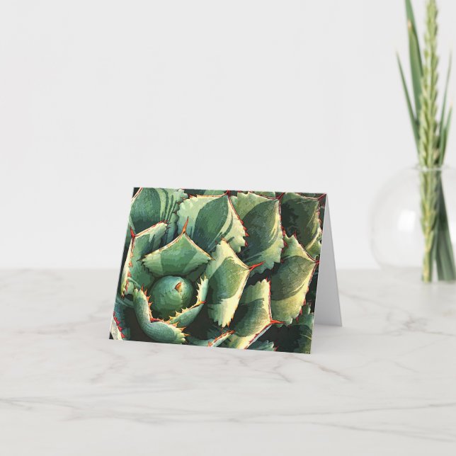 Japanisches Agave notecard Karte (Vorderseite)