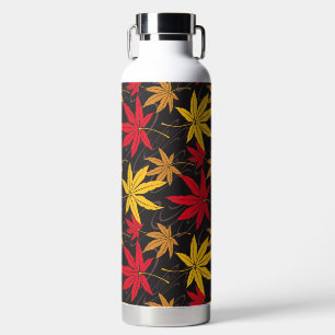 JAPANISCHES AHORNBLATT (SCHWARZ) TRINKFLASCHE