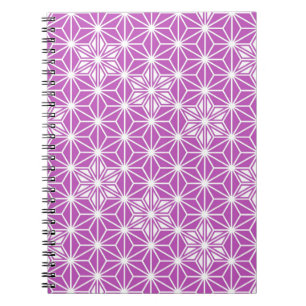 Japanisches Asanoha-Muster - orchid Notizblock