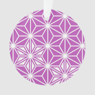 Japanisches Asanoha-Muster - orchid Ornament