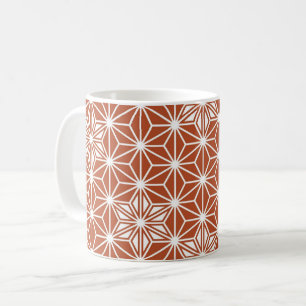 Japanisches Asanoha-Muster - Terrakotta Kaffeetasse