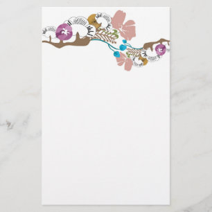 Japanisches Blumen Briefpapier