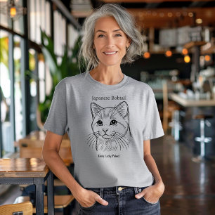 Japanisches Bobtail Portrait T-Shirt