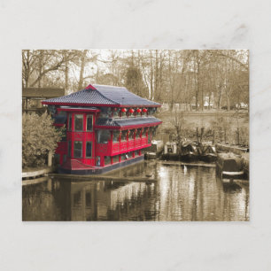 japanisches Boot Postkarte