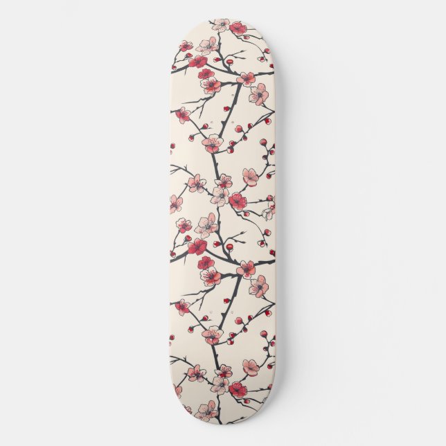 Japanisches Cherry Blossom Skateboard (Vorderseite)